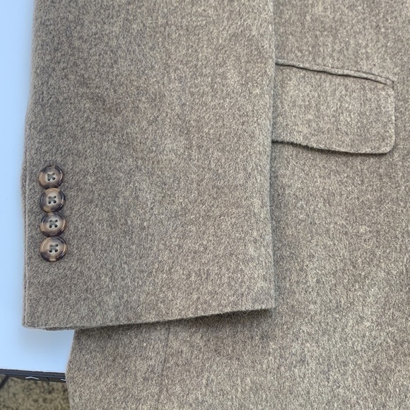 Stafford Executive 100% Camel Hair Sport Coat Blazer Jacket Size 44R - Picture 4 of 16